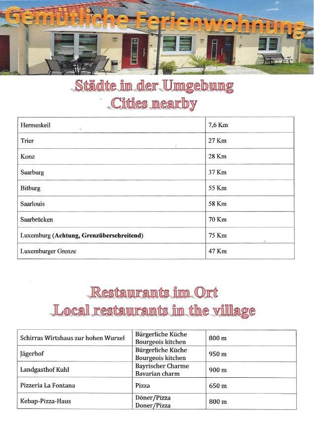 Gemuetliche Ferienwohnung Reinsfeld Eksteriør billede
